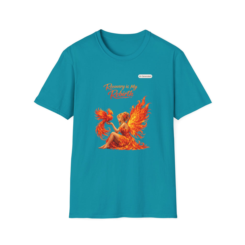 Recovery Is My Rebirth Phoenix T-Shirt — Inspirational Addiction Recovery Tee