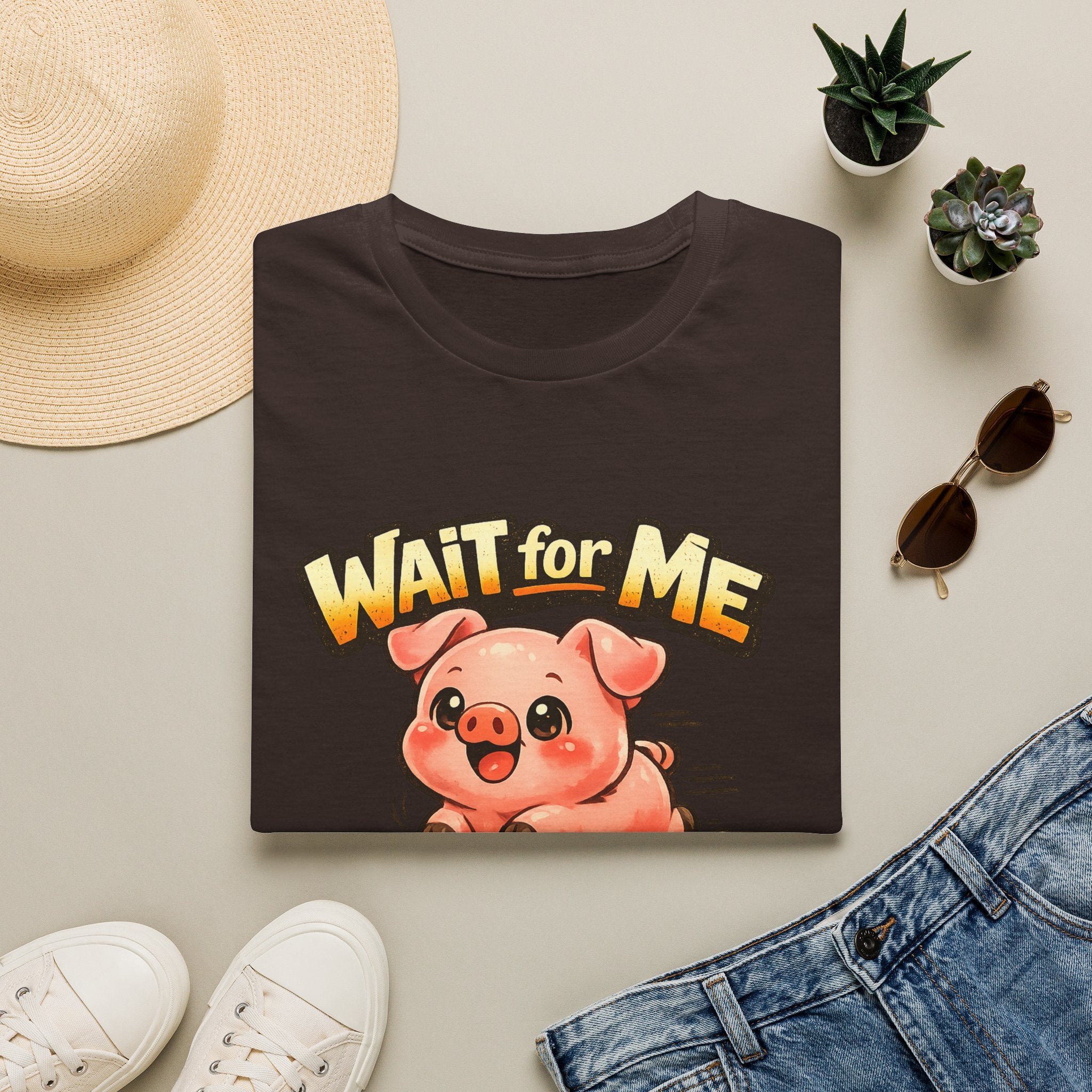 Wait for Me Piglet T-Shirt — Cute "I Have Little Legs" Graphic Tee