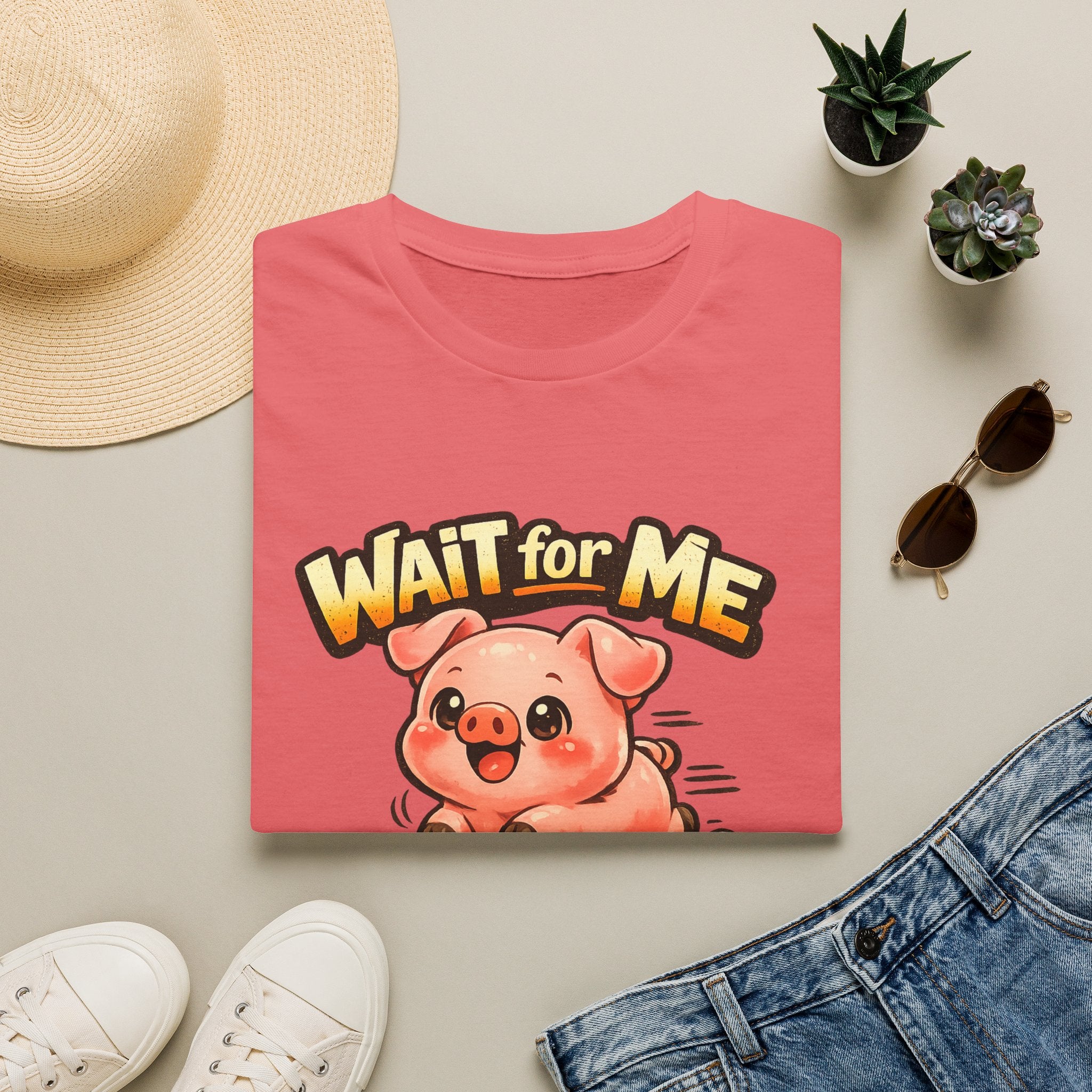 Wait for Me Piglet T-Shirt — Cute "I Have Little Legs" Graphic Tee