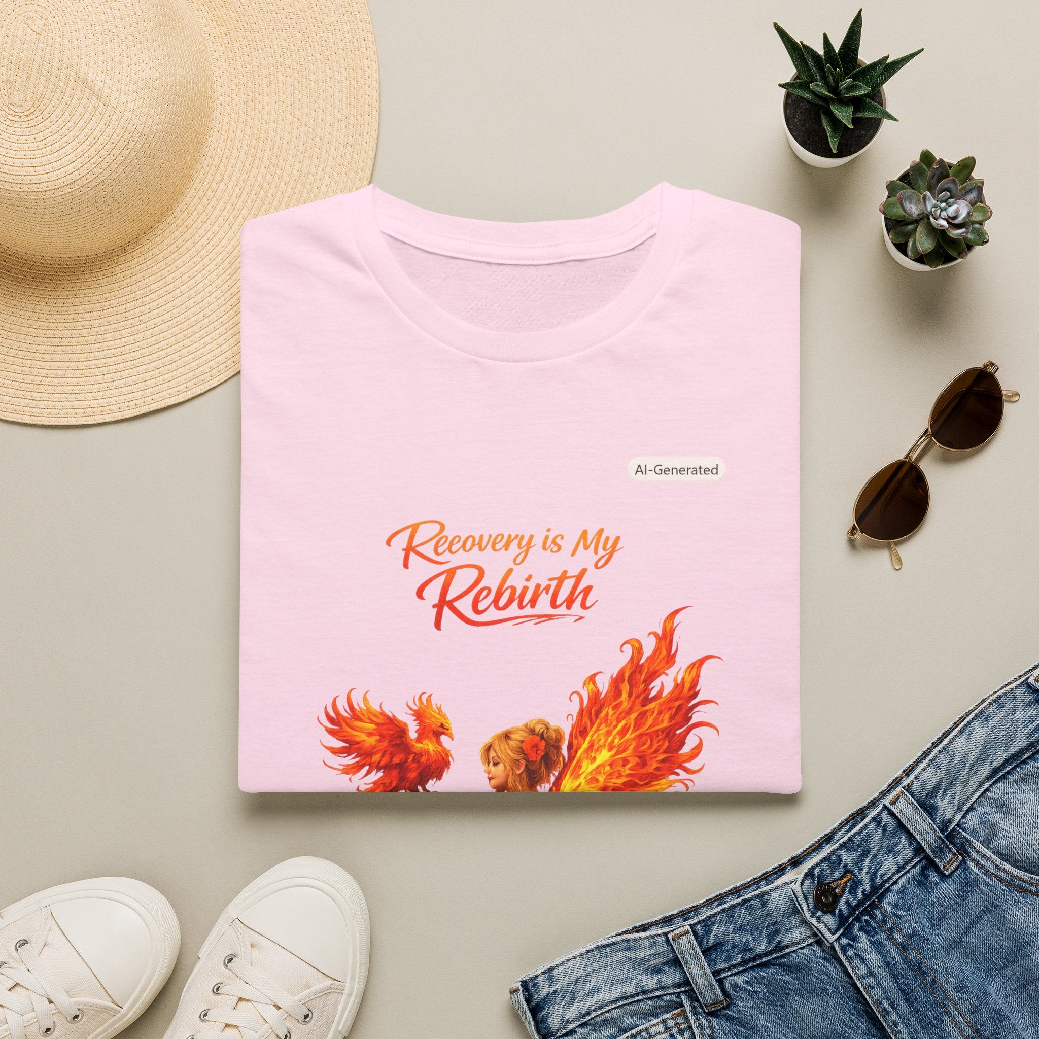 Recovery Is My Rebirth Phoenix T-Shirt — Inspirational Addiction Recovery Tee