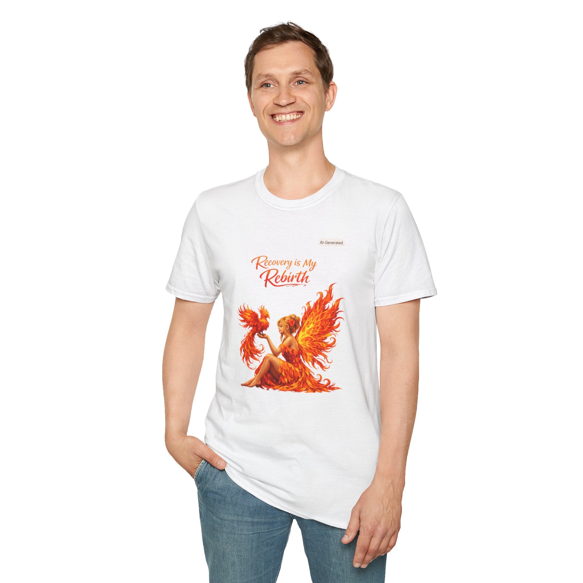 Recovery Is My Rebirth Phoenix T-Shirt — Inspirational Addiction Recovery Tee