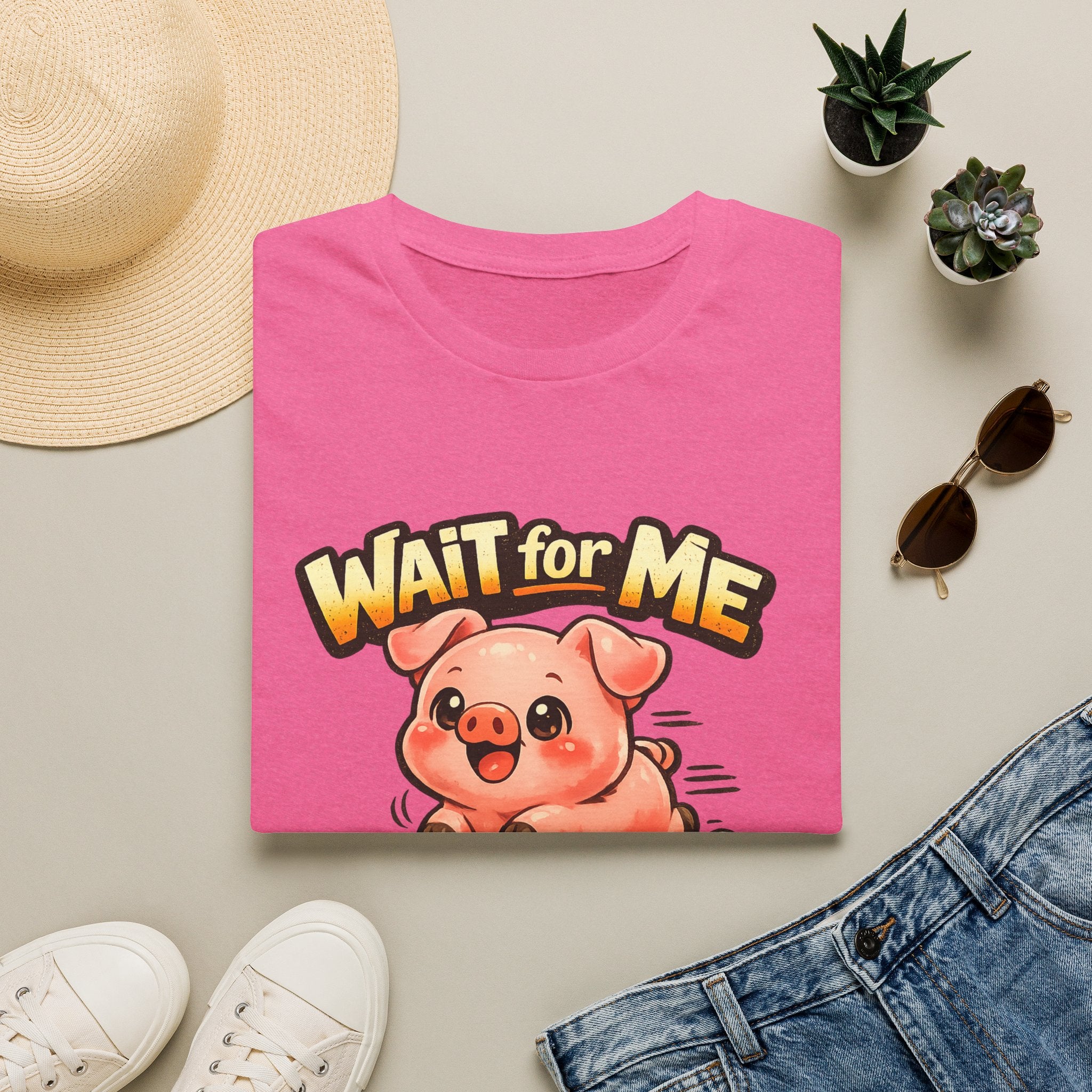 Wait for Me Piglet T-Shirt — Cute "I Have Little Legs" Graphic Tee