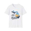 Michigan 'Life in the Mitten' T-Shirt — Scenic Upper & Lower Peninsula Sunset Tee