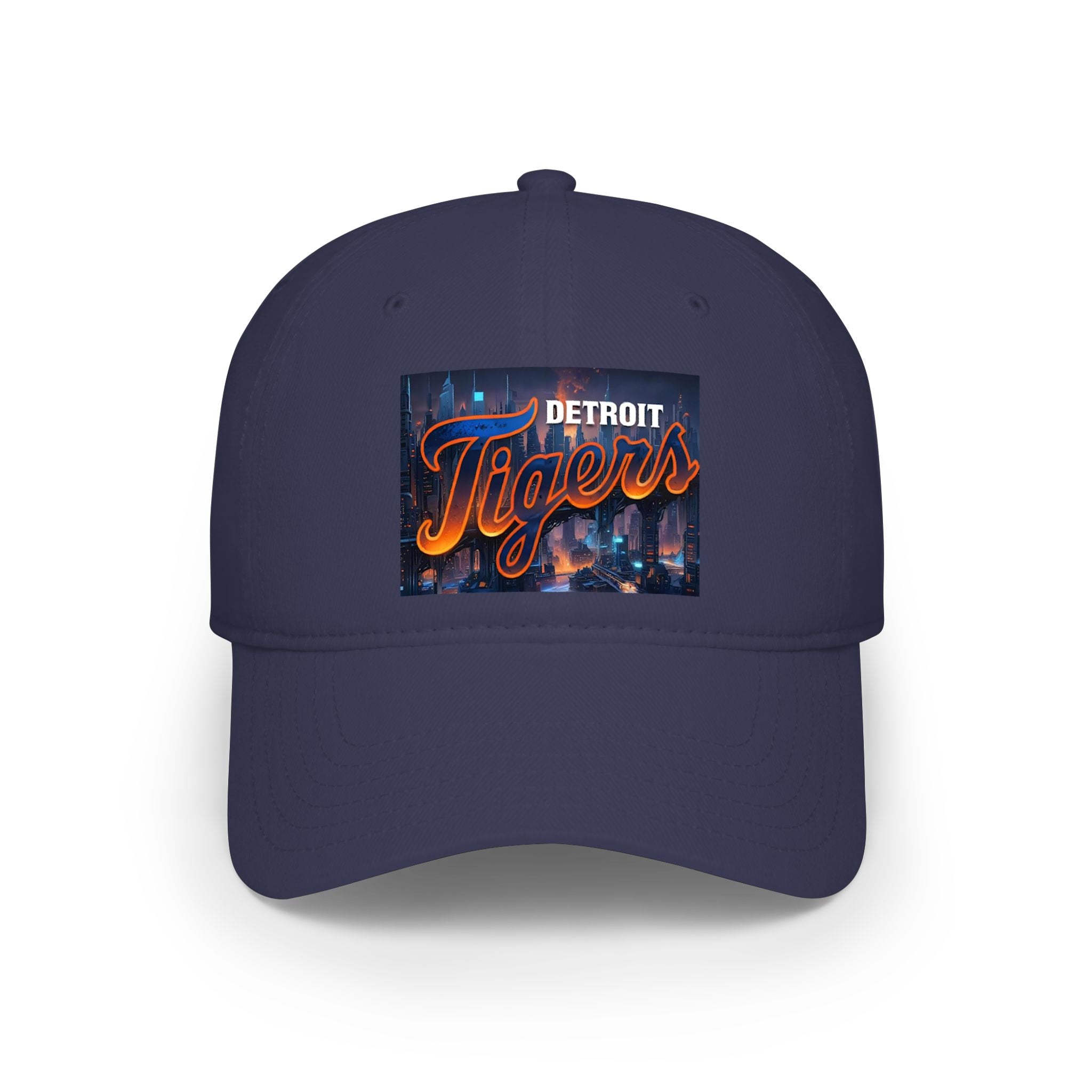 Detroit Tigers Low Profile Baseball Cap — Retro City Script Logo