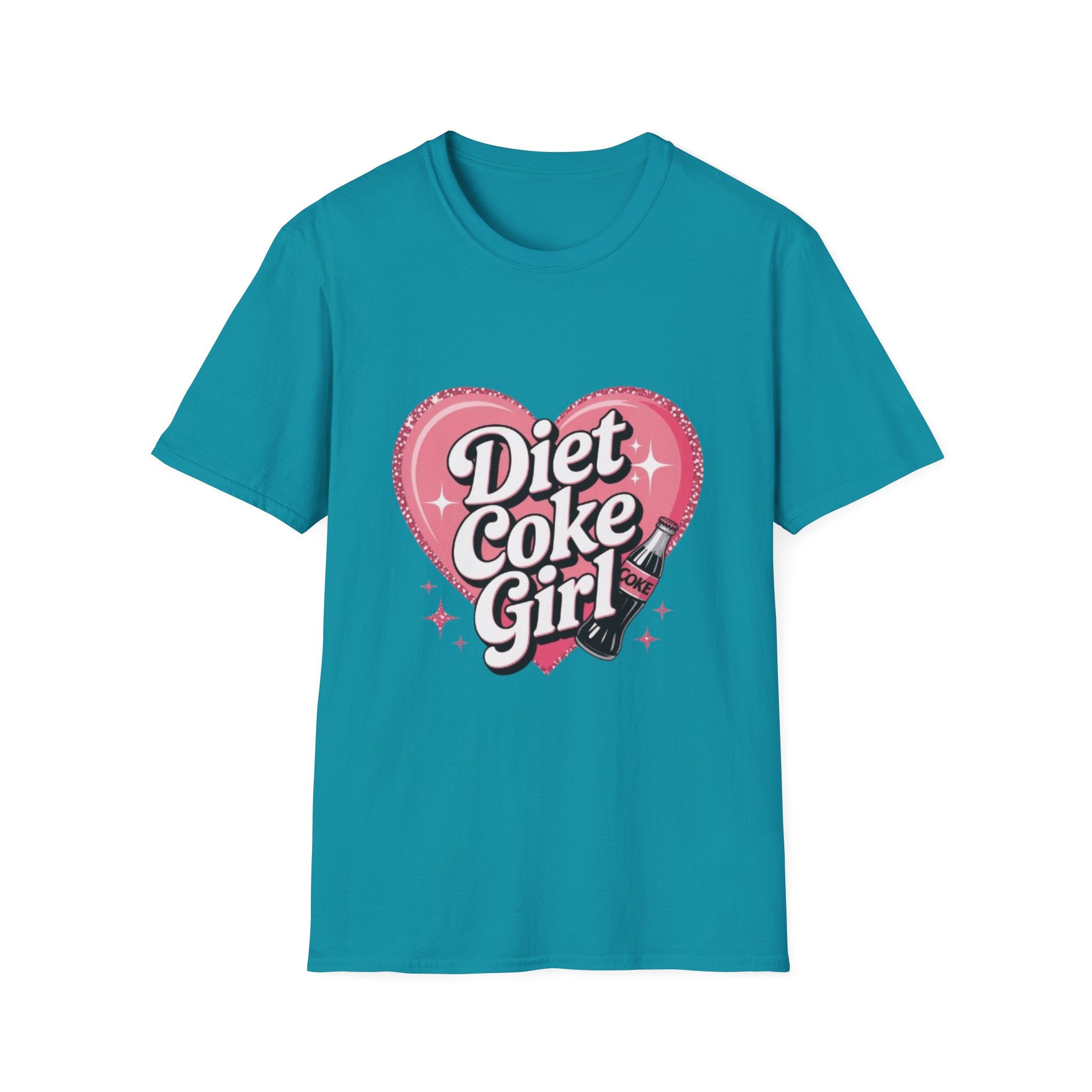 Diet Coke Girl T-Shirt — Retro Pink Heart Logo Tee for Soda Lovers