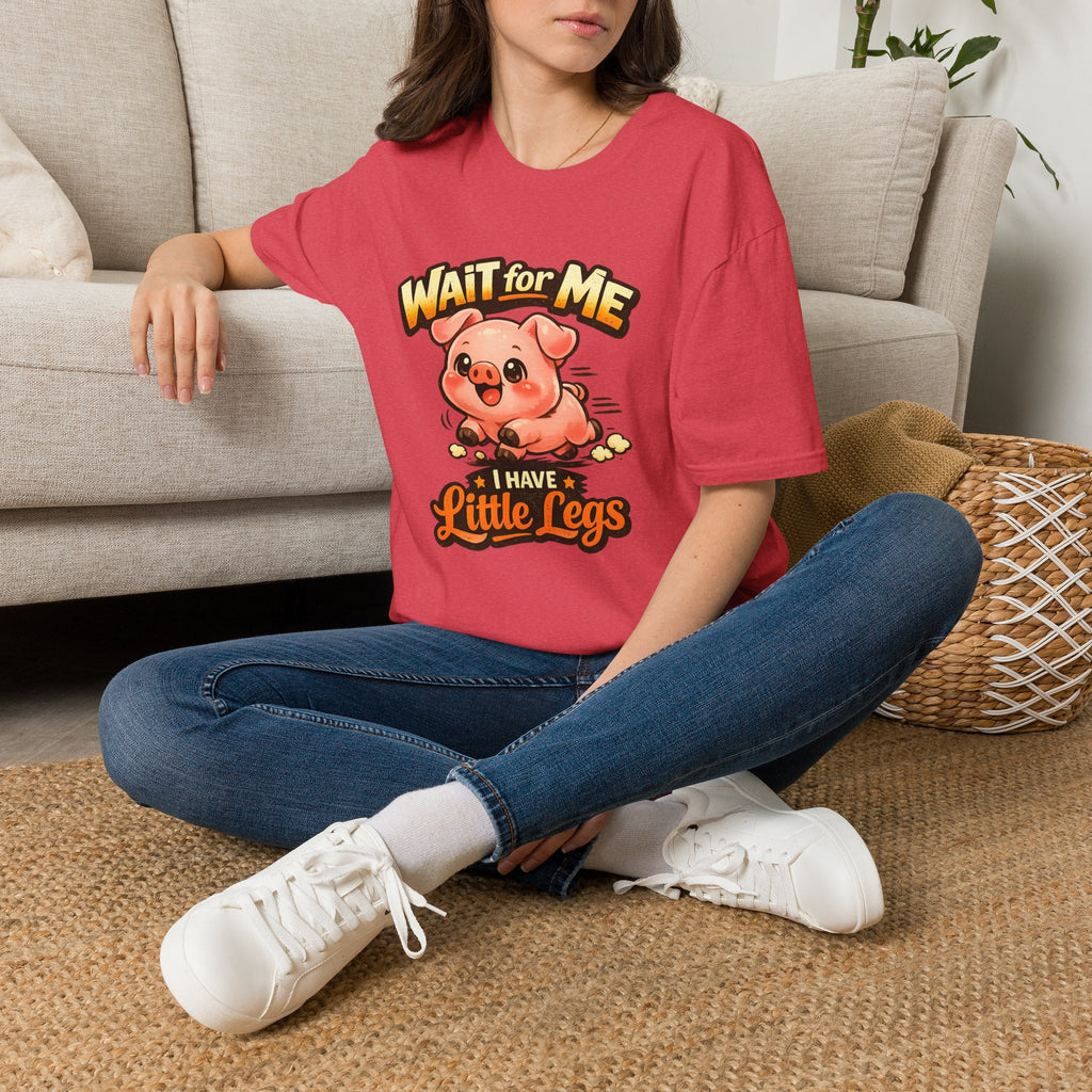 Wait for Me Piglet T-Shirt — Cute "I Have Little Legs" Graphic Tee