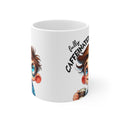 Coffee Mug — "Before Coffee, Fully Caffeinated" Grumpy Morning Cartoon Mug