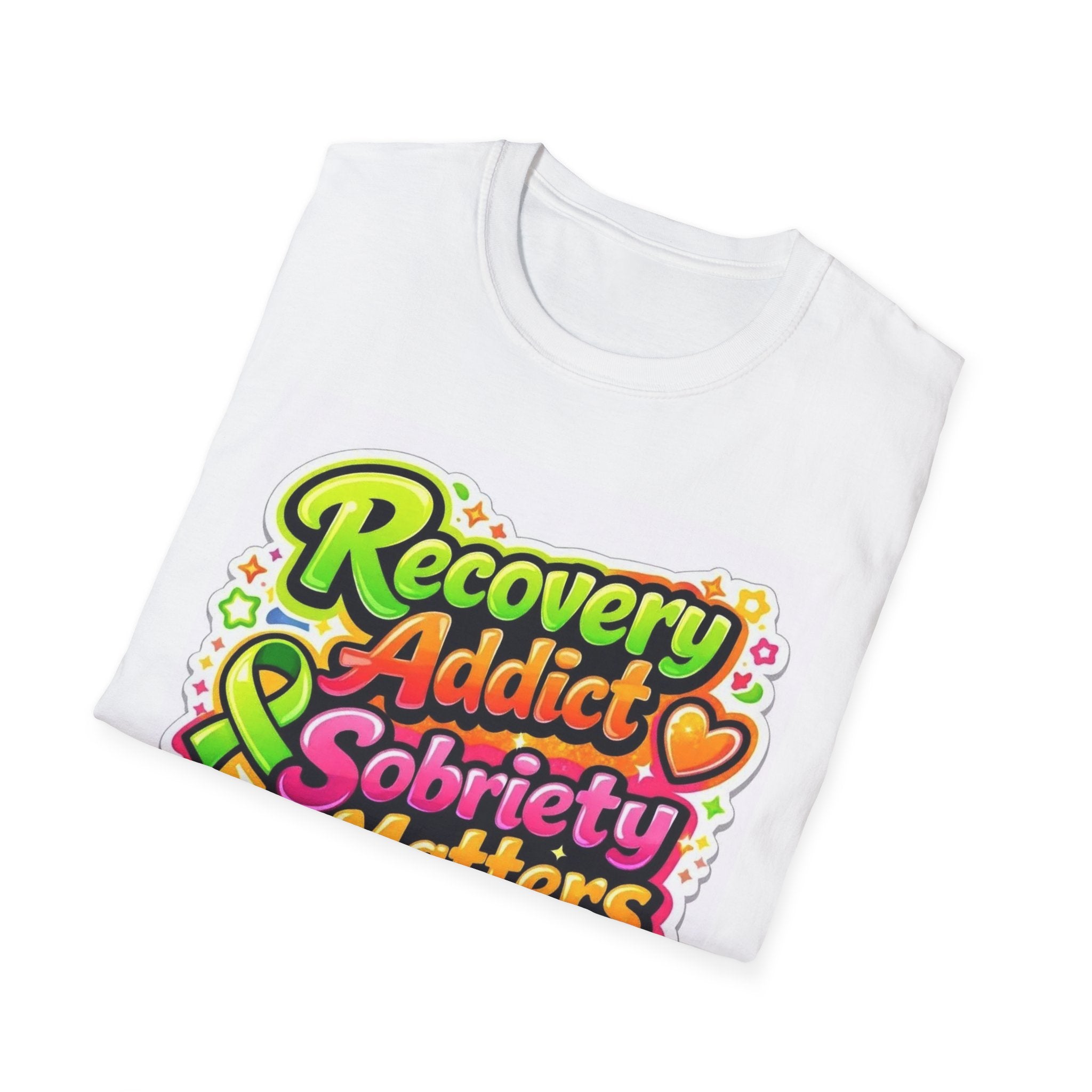 Recovery Addict Sobriety Matters T-Shirt — Bright Recovery Awareness Tee