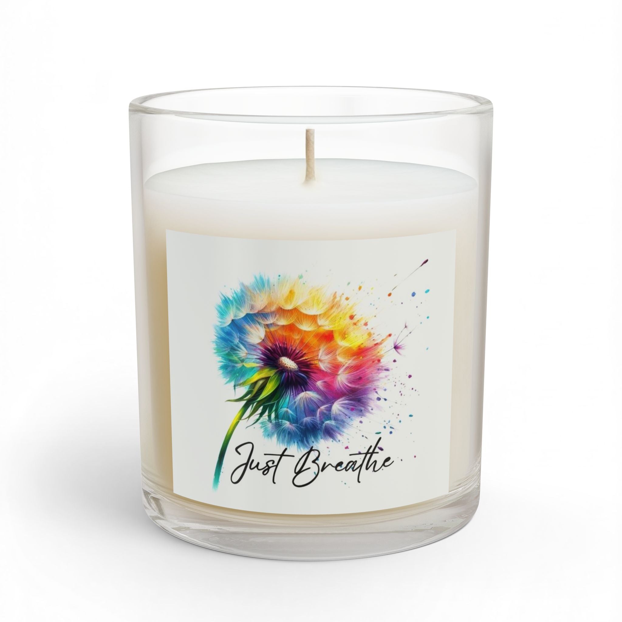 Just Breathe Floral Candle — 11oz Glass Aromatherapy Candle