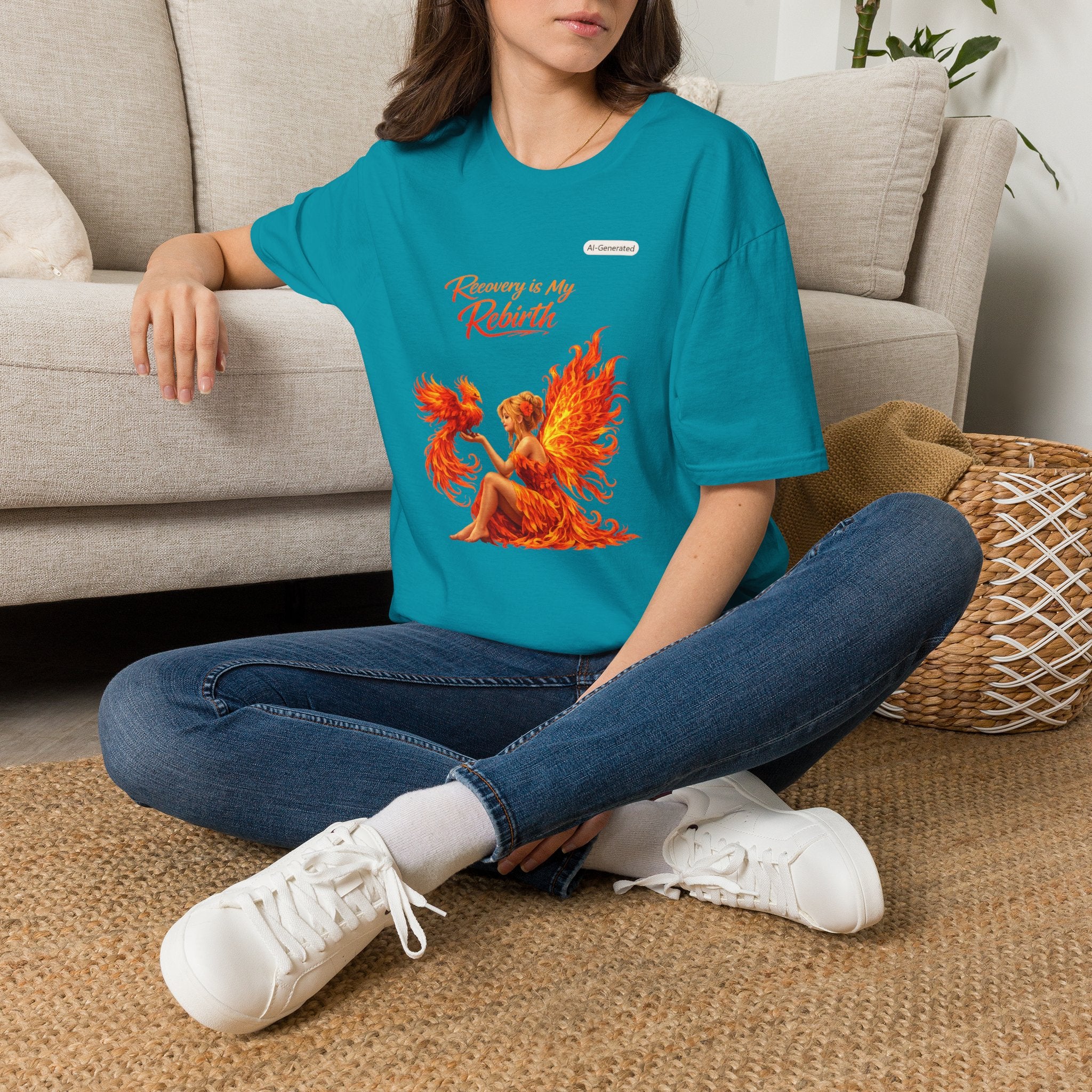 Recovery Is My Rebirth Phoenix T-Shirt — Inspirational Addiction Recovery Tee