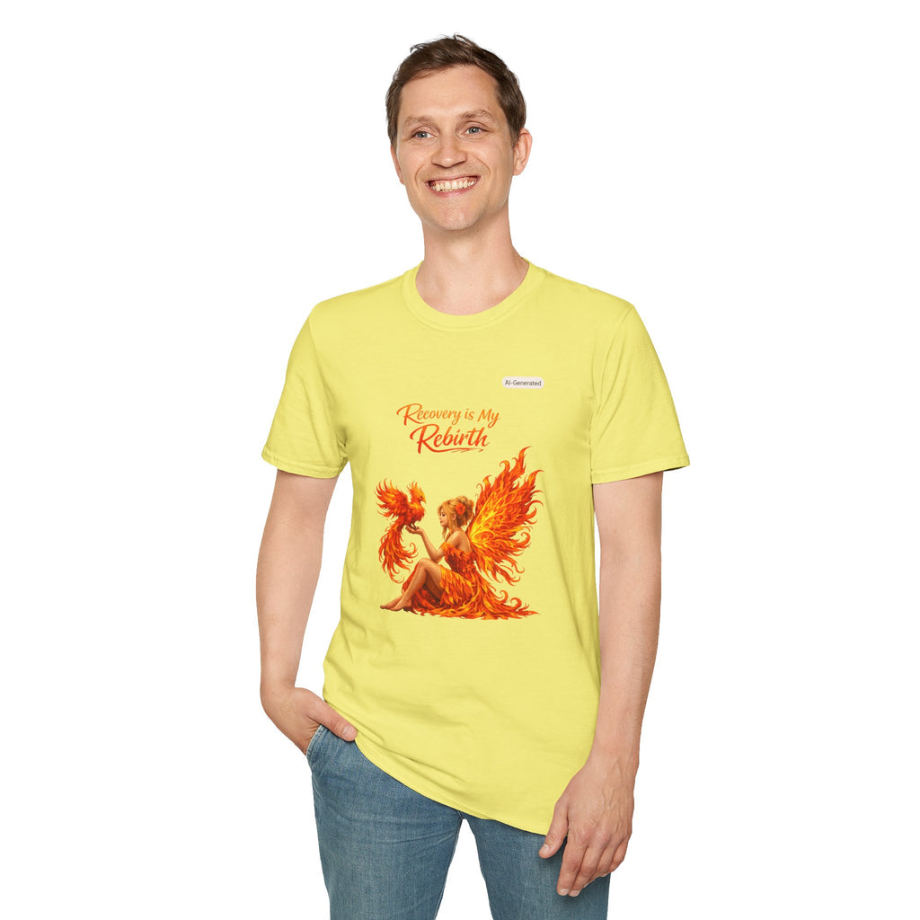 Recovery Is My Rebirth Phoenix T-Shirt — Inspirational Addiction Recovery Tee