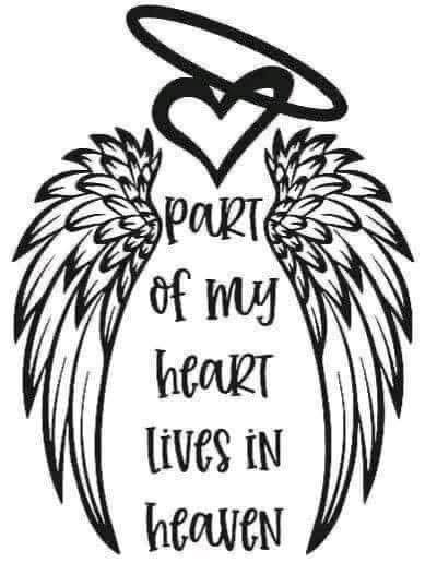 Oval Memorial Necklace — "Part of My Heart Lives in Heaven" Teardrop Pendant