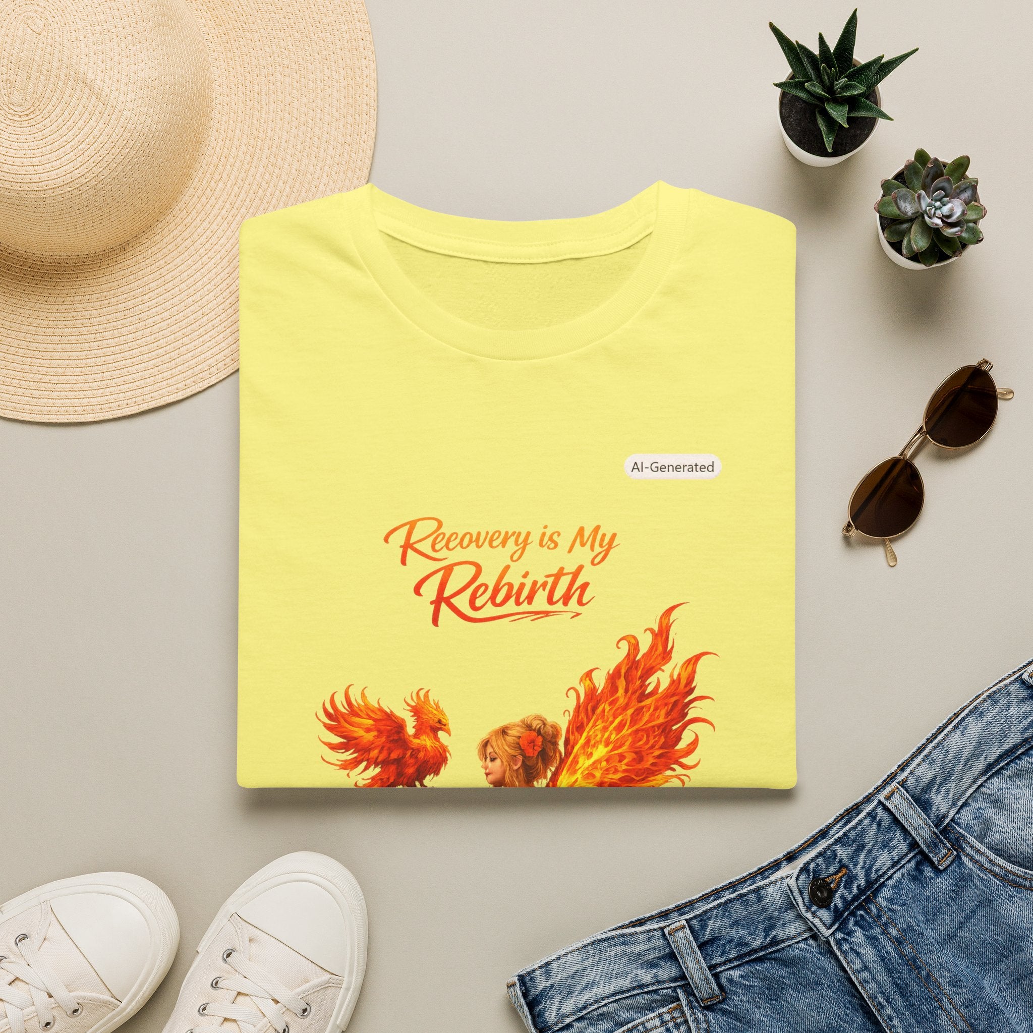 Recovery Is My Rebirth Phoenix T-Shirt — Inspirational Addiction Recovery Tee