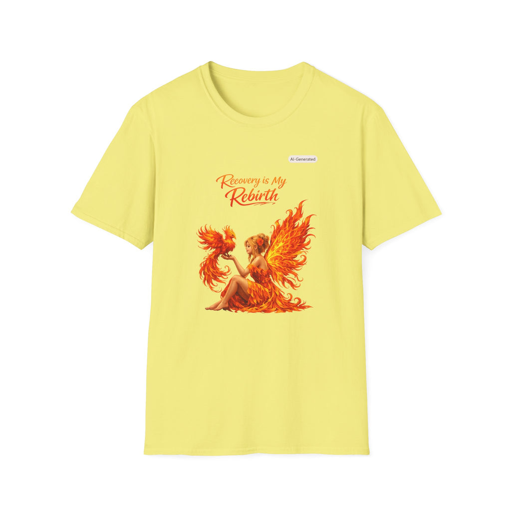 Recovery Is My Rebirth Phoenix T-Shirt — Inspirational Addiction Recovery Tee