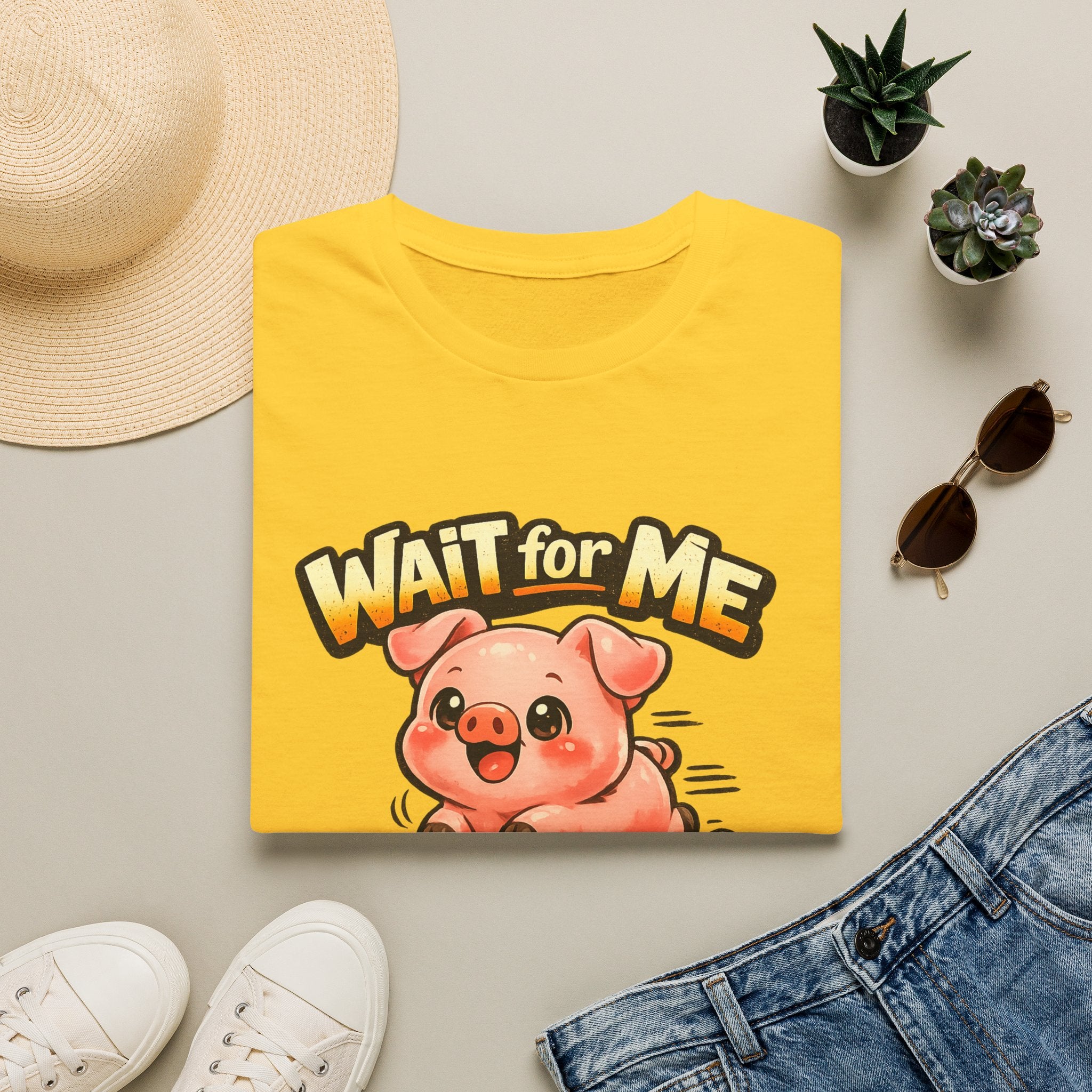 Wait for Me Piglet T-Shirt — Cute "I Have Little Legs" Graphic Tee