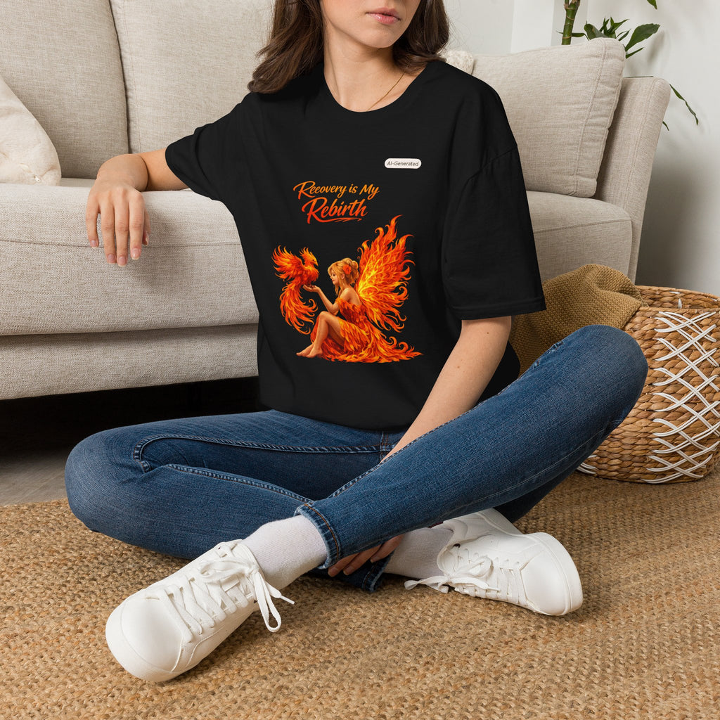 Recovery Is My Rebirth Phoenix T-Shirt — Inspirational Addiction Recovery Tee
