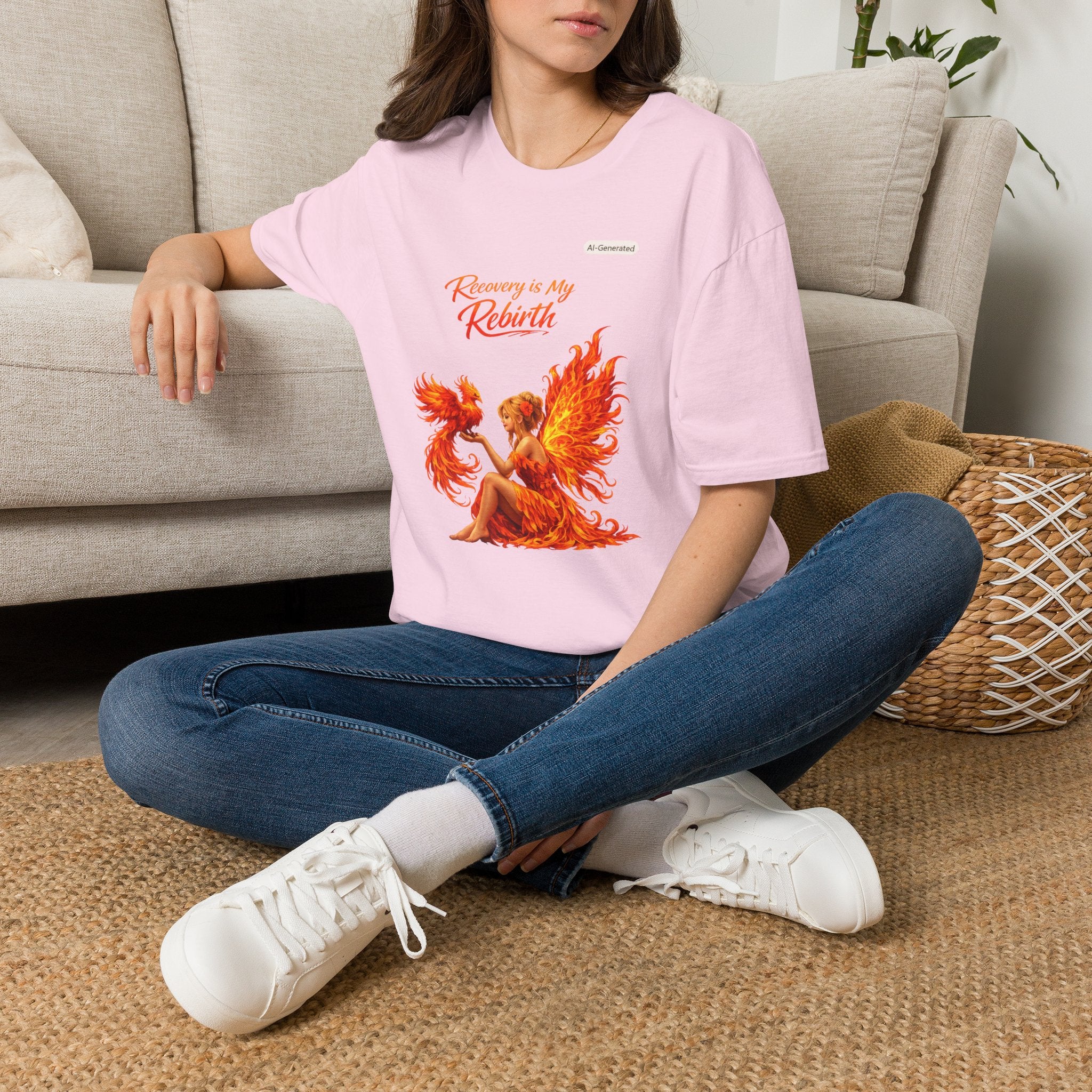 Recovery Is My Rebirth Phoenix T-Shirt — Inspirational Addiction Recovery Tee