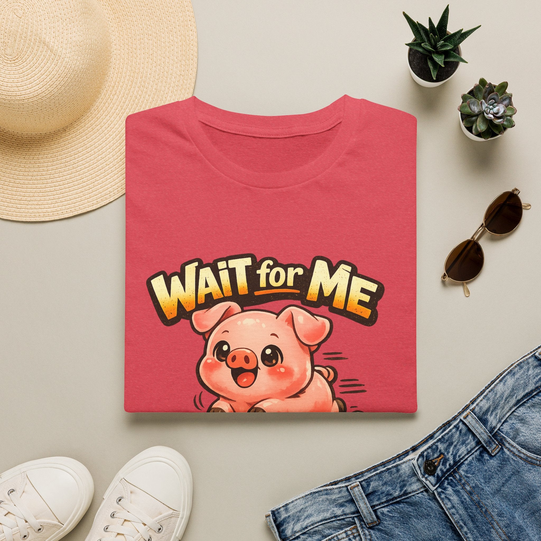 Wait for Me Piglet T-Shirt — Cute "I Have Little Legs" Graphic Tee