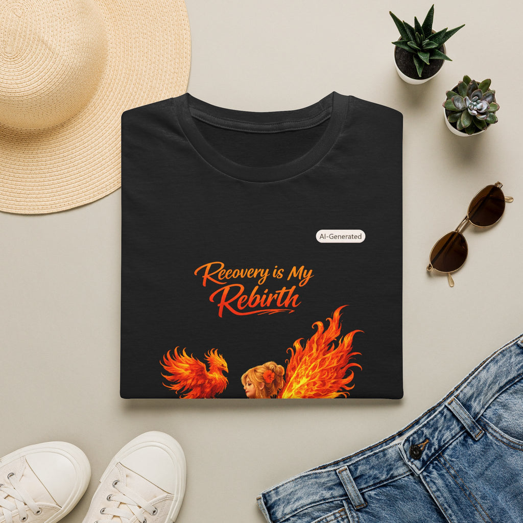 Recovery Is My Rebirth Phoenix T-Shirt — Inspirational Addiction Recovery Tee