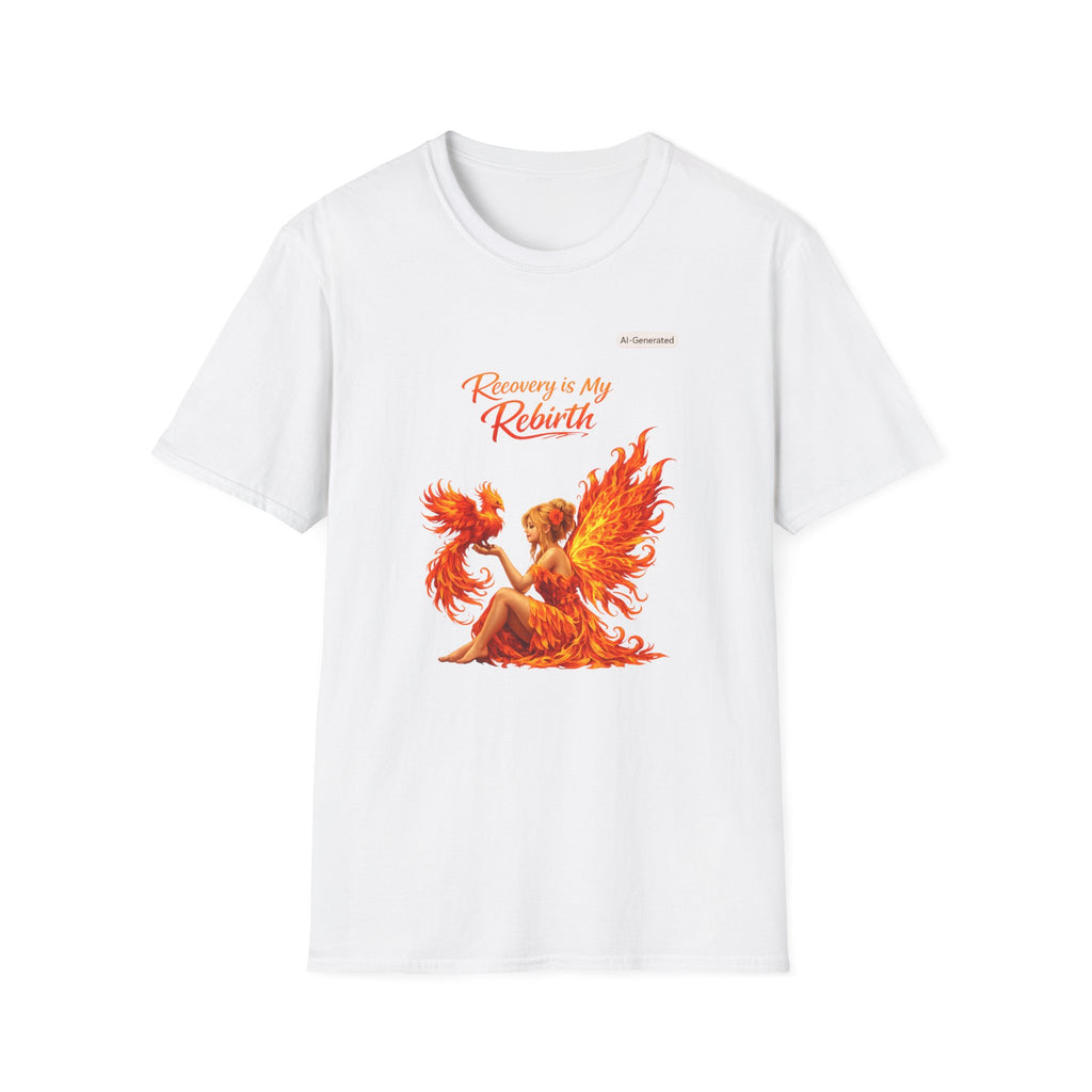 Recovery Is My Rebirth Phoenix T-Shirt — Inspirational Addiction Recovery Tee