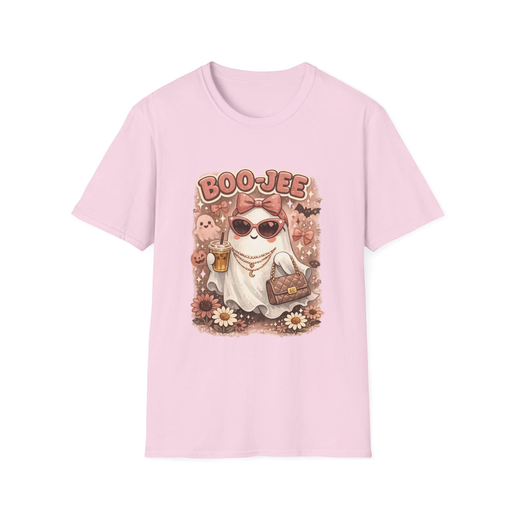 Boo-Jee Cute Ghost Graphic T-Shirt — Retro Halloween Kawaii Tee