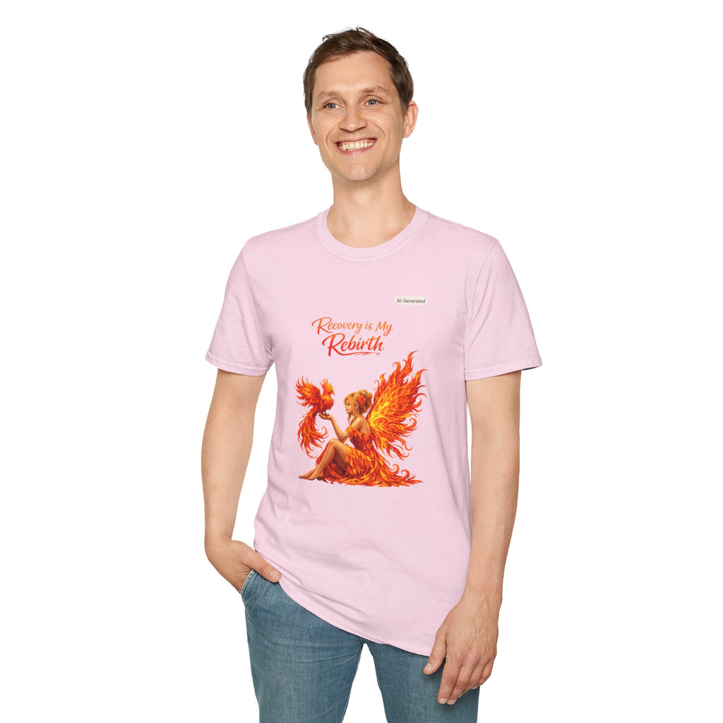 Recovery Is My Rebirth Phoenix T-Shirt — Inspirational Addiction Recovery Tee