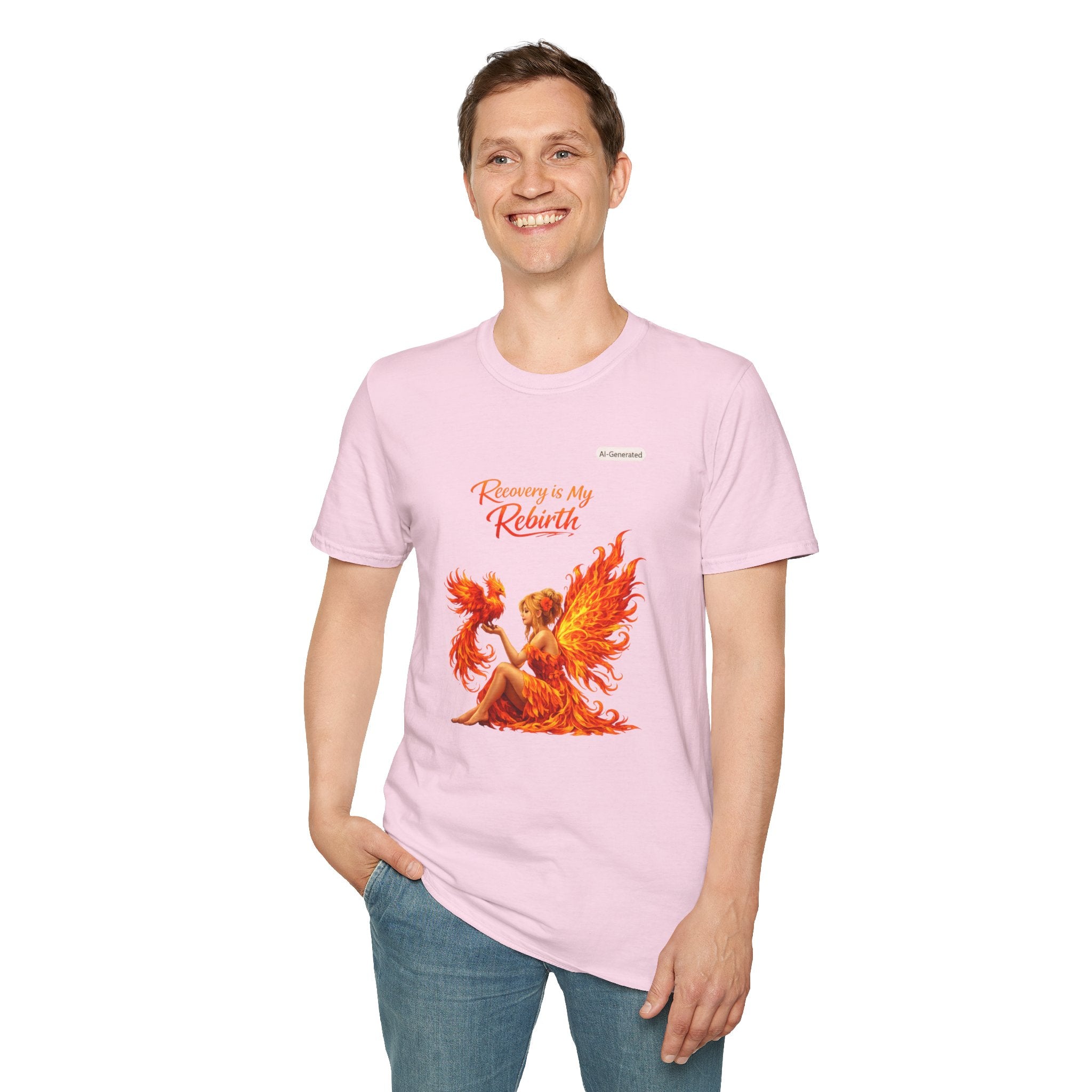 Recovery Is My Rebirth Phoenix T-Shirt — Inspirational Addiction Recovery Tee