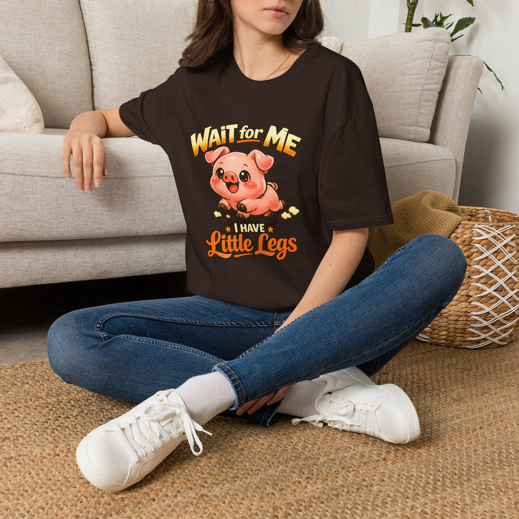 Wait for Me Piglet T-Shirt — Cute "I Have Little Legs" Graphic Tee