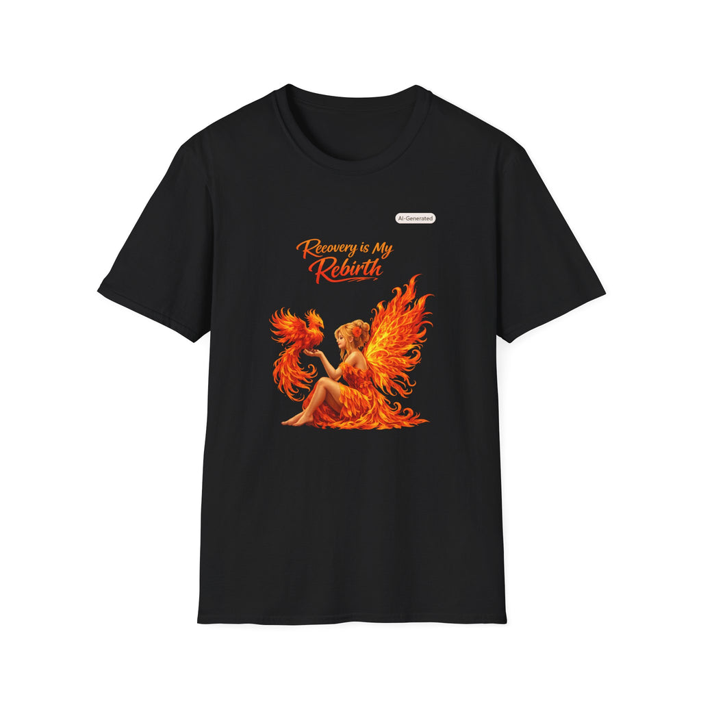 Recovery Is My Rebirth Phoenix T-Shirt — Inspirational Addiction Recovery Tee