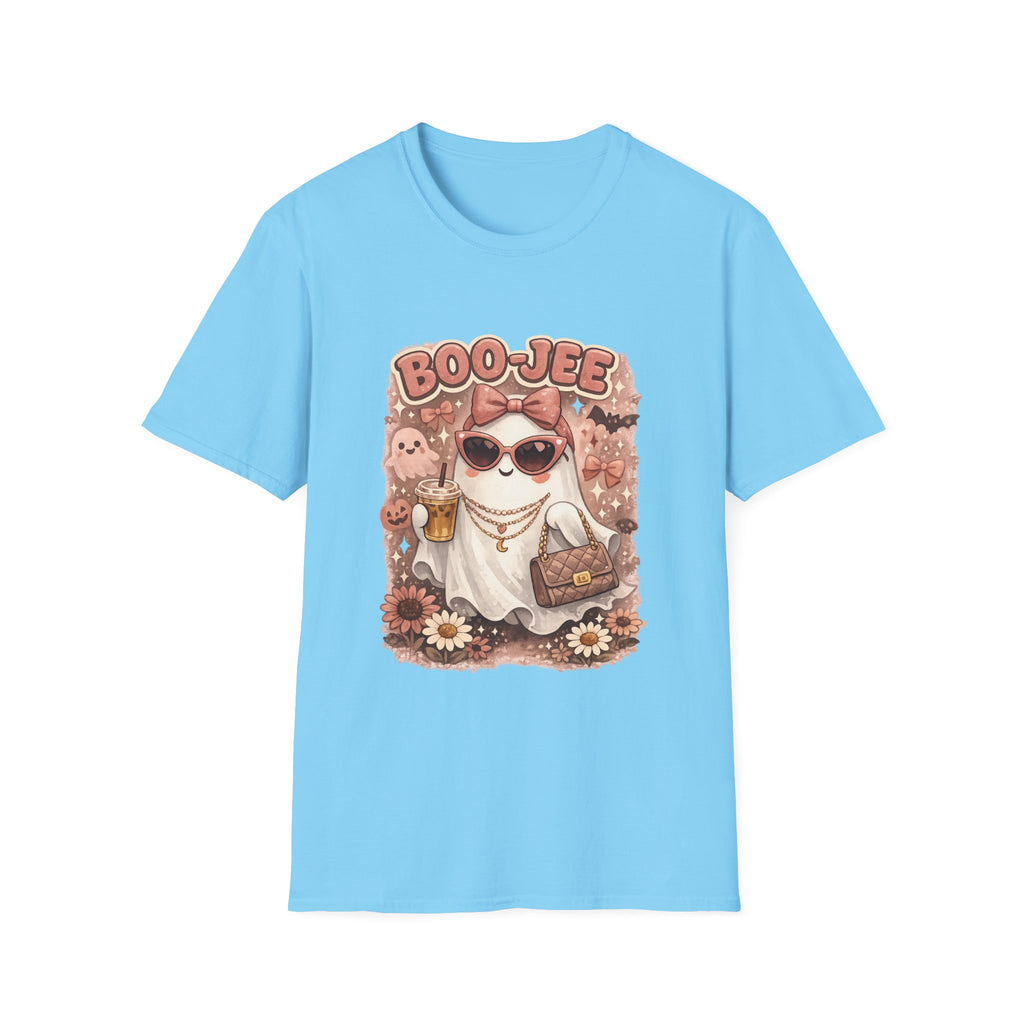 Boo-Jee Cute Ghost Graphic T-Shirt — Retro Halloween Kawaii Tee
