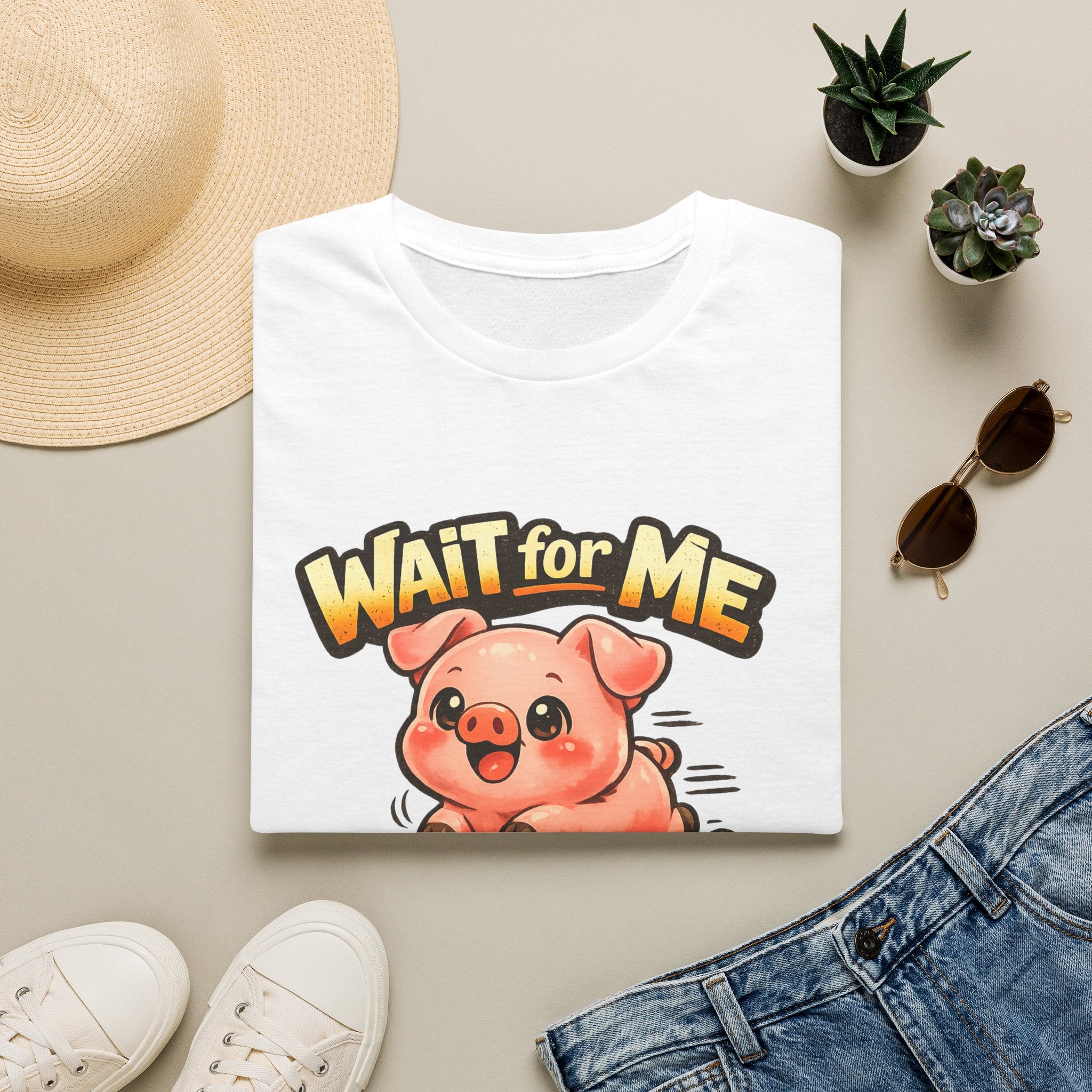 Wait for Me Piglet T-Shirt — Cute "I Have Little Legs" Graphic Tee