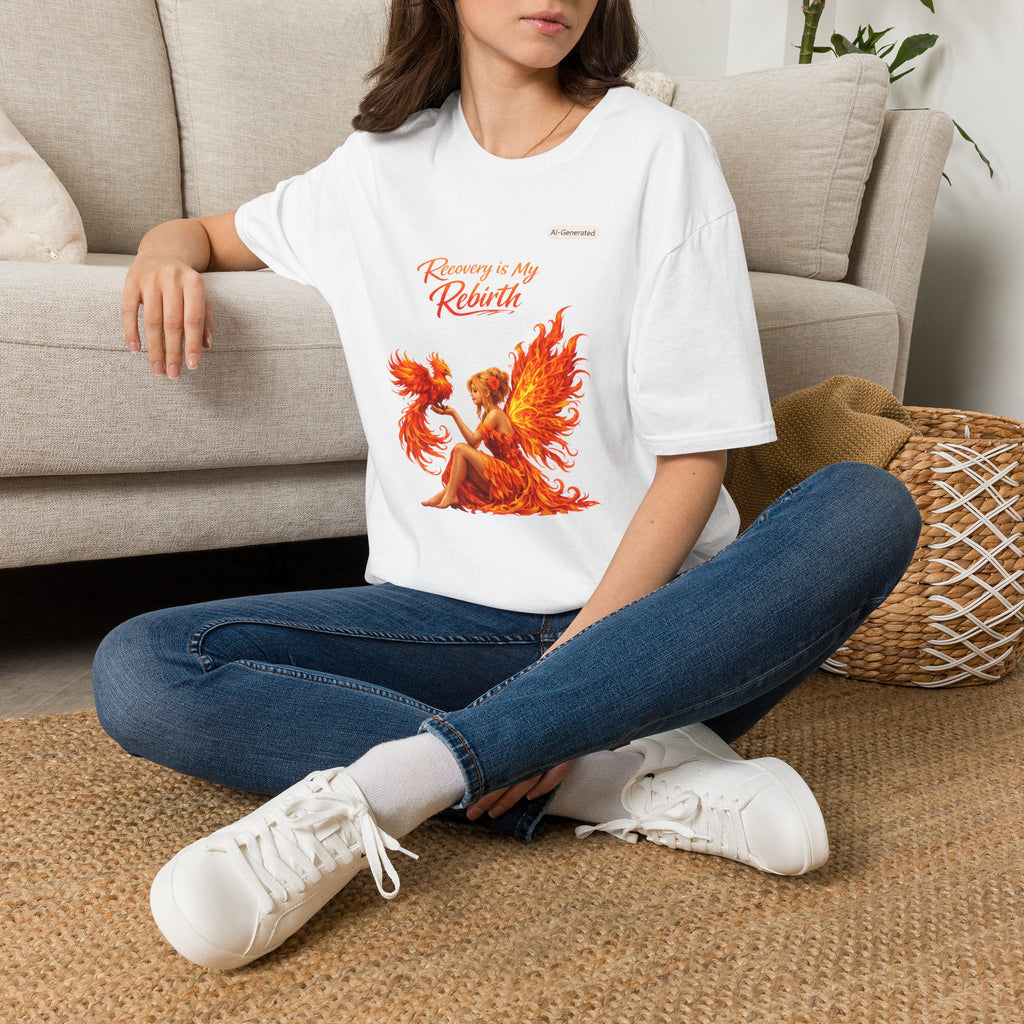 Recovery Is My Rebirth Phoenix T-Shirt — Inspirational Addiction Recovery Tee