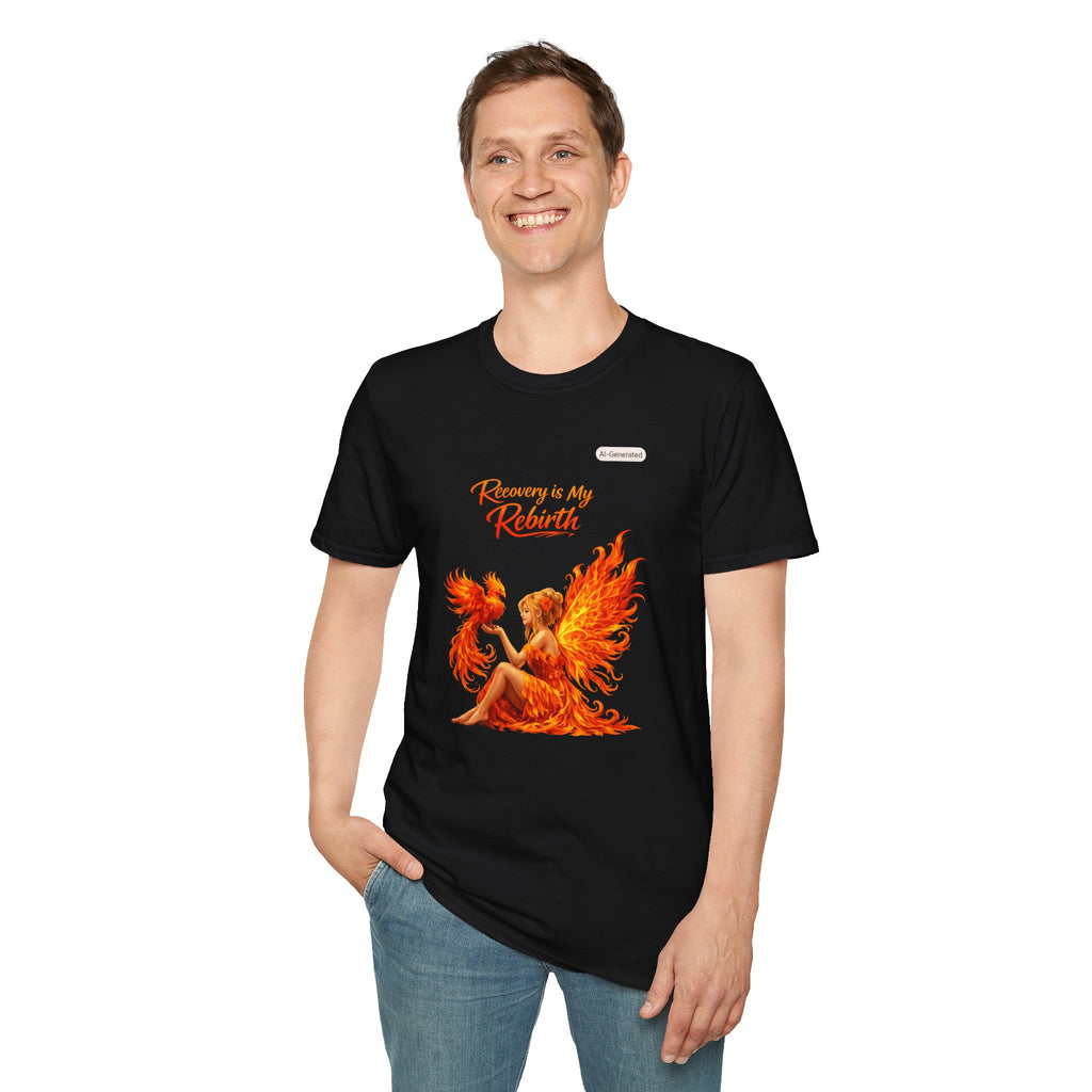 Recovery Is My Rebirth Phoenix T-Shirt — Inspirational Addiction Recovery Tee