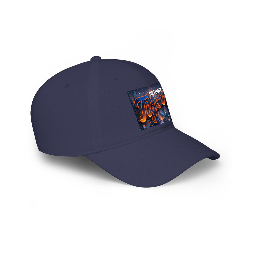 Detroit Tigers Low Profile Baseball Cap — Retro City Script Logo