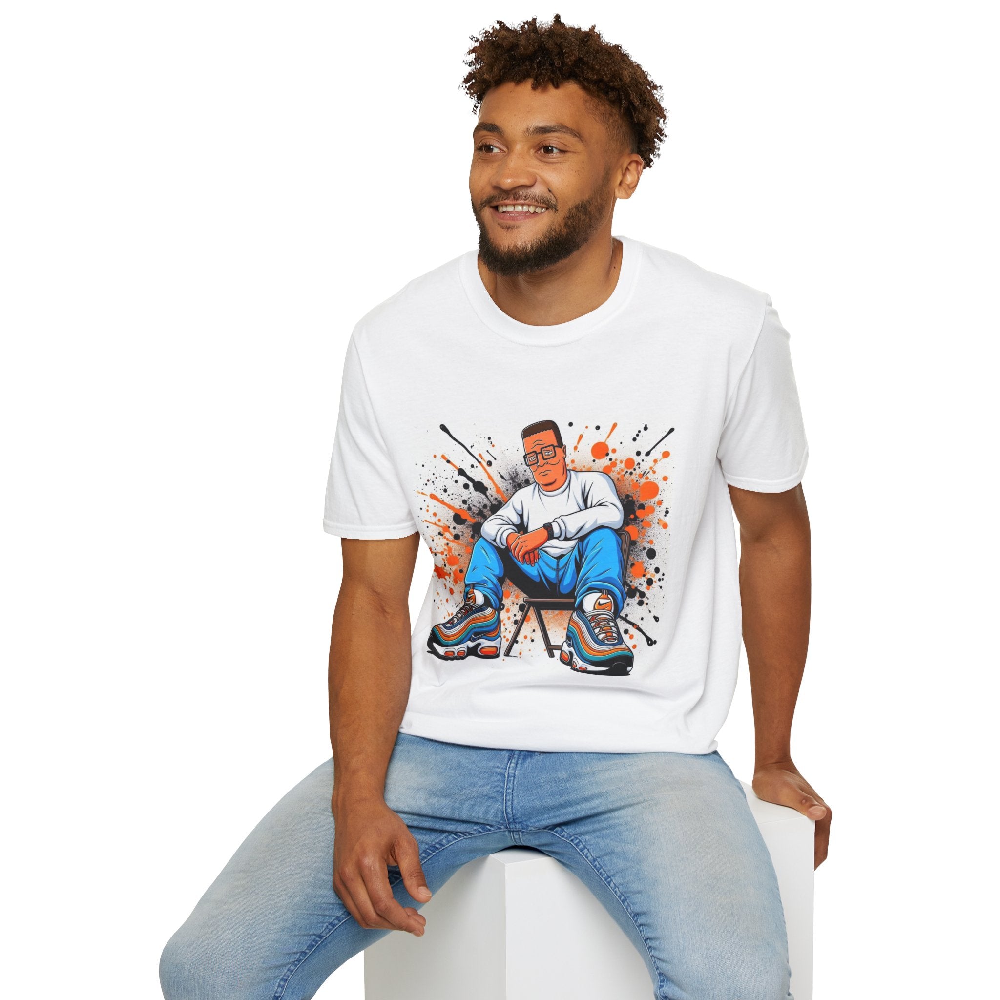 Retro Streetwear Graphic T-Shirt — King of the Hill - Hank