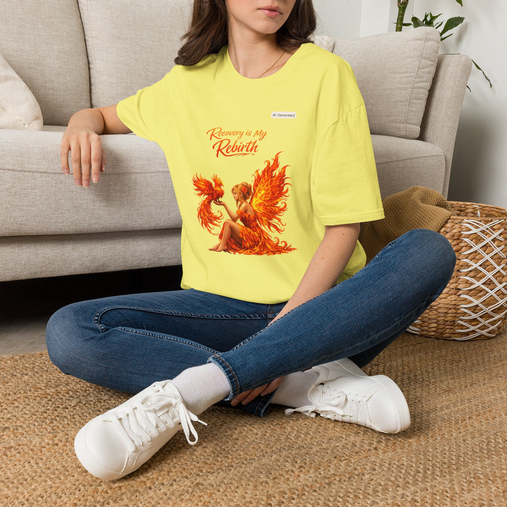 Recovery Is My Rebirth Phoenix T-Shirt — Inspirational Addiction Recovery Tee