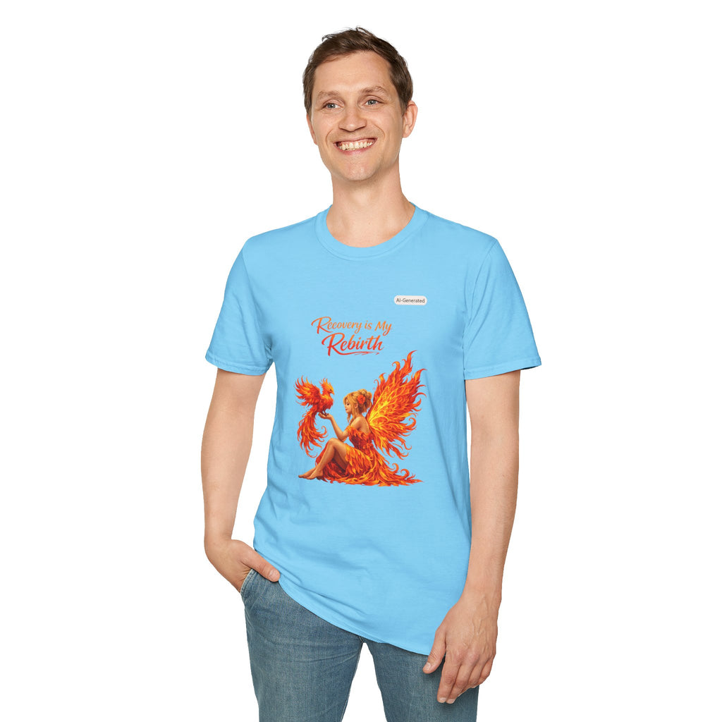 Recovery Is My Rebirth Phoenix T-Shirt — Inspirational Addiction Recovery Tee