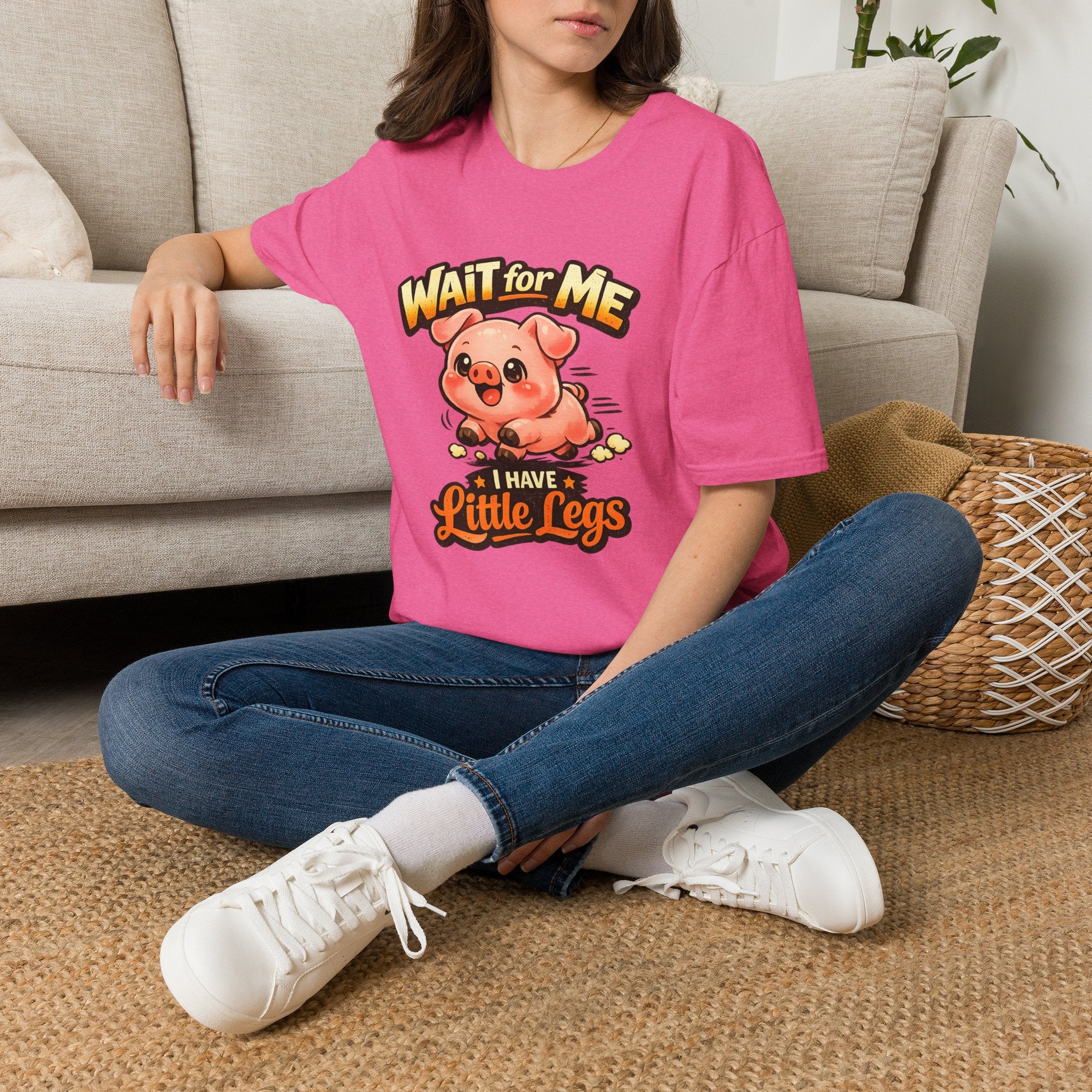 Wait for Me Piglet T-Shirt — Cute "I Have Little Legs" Graphic Tee