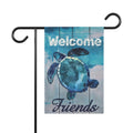 Welcome Friends Sea Turtle Garden Flag