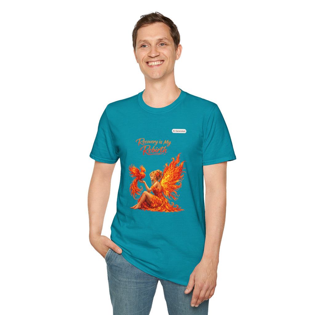 Recovery Is My Rebirth Phoenix T-Shirt — Inspirational Addiction Recovery Tee