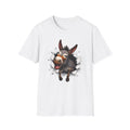 Donkey Breakthrough T-Shirt — Funny 3D Bursting Donkey Front & Back Design