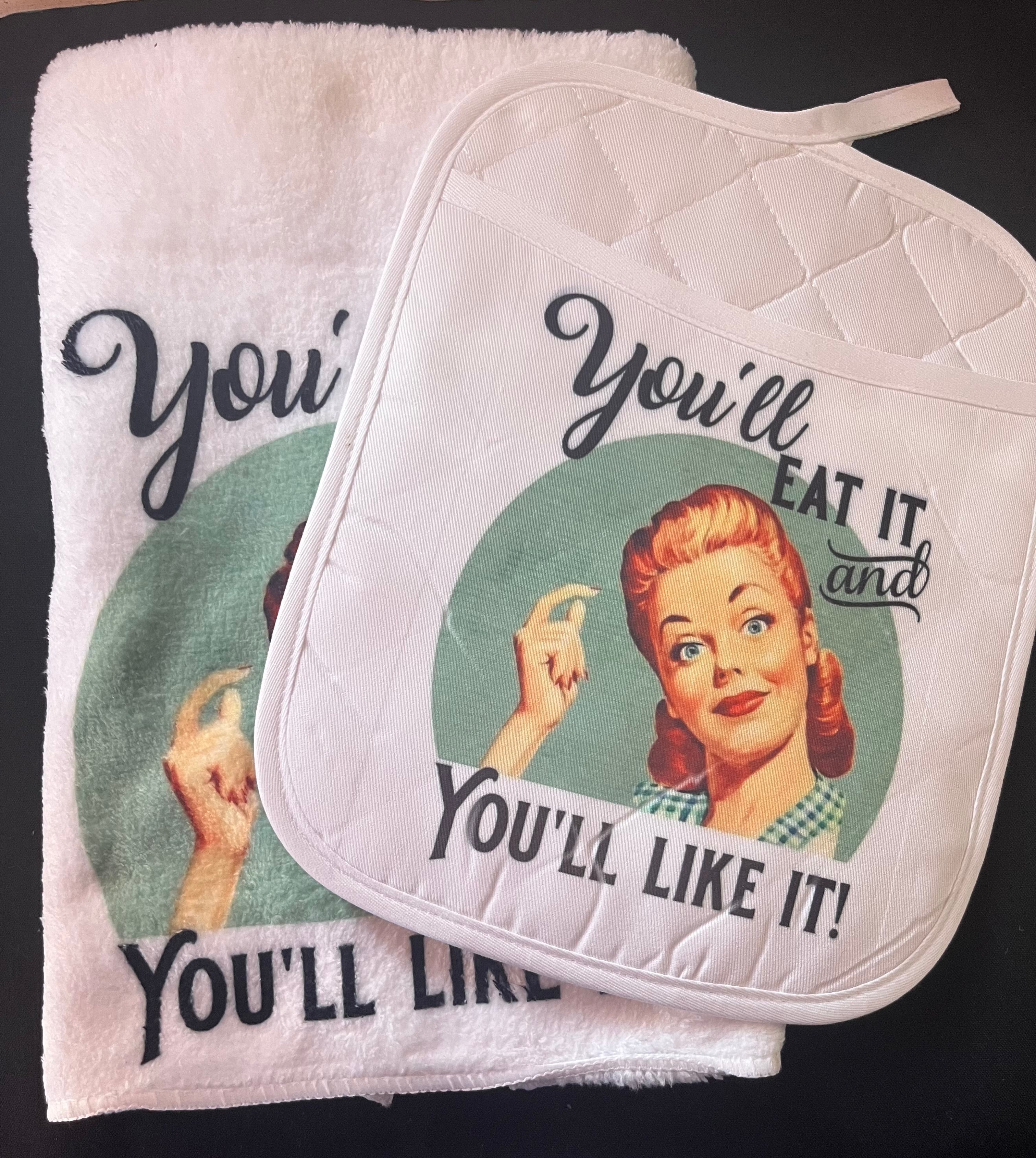 Kitchen Towel with Hot Pad - You'll eat it