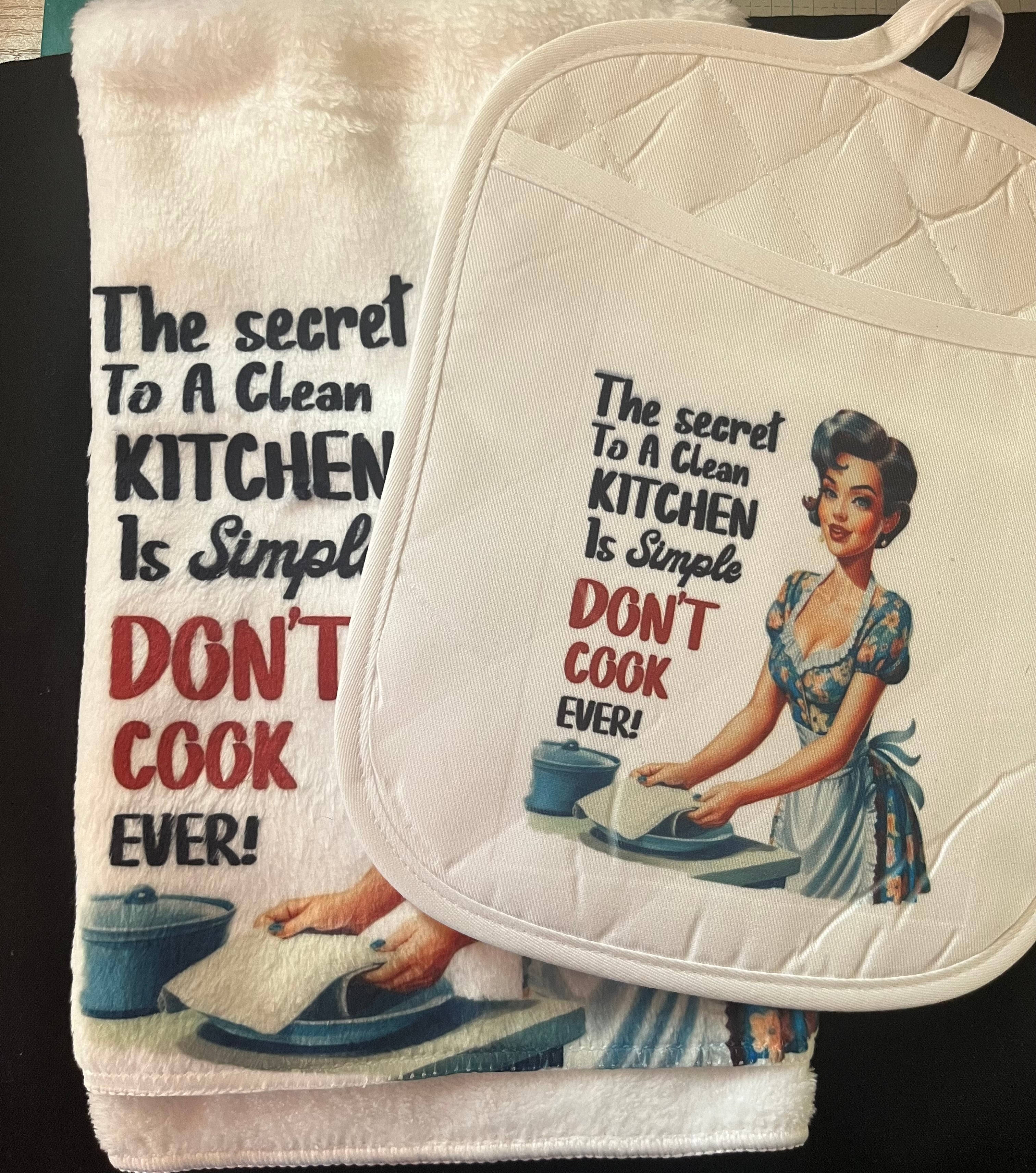 Towel and Hot Pad - A Clean Kitchen