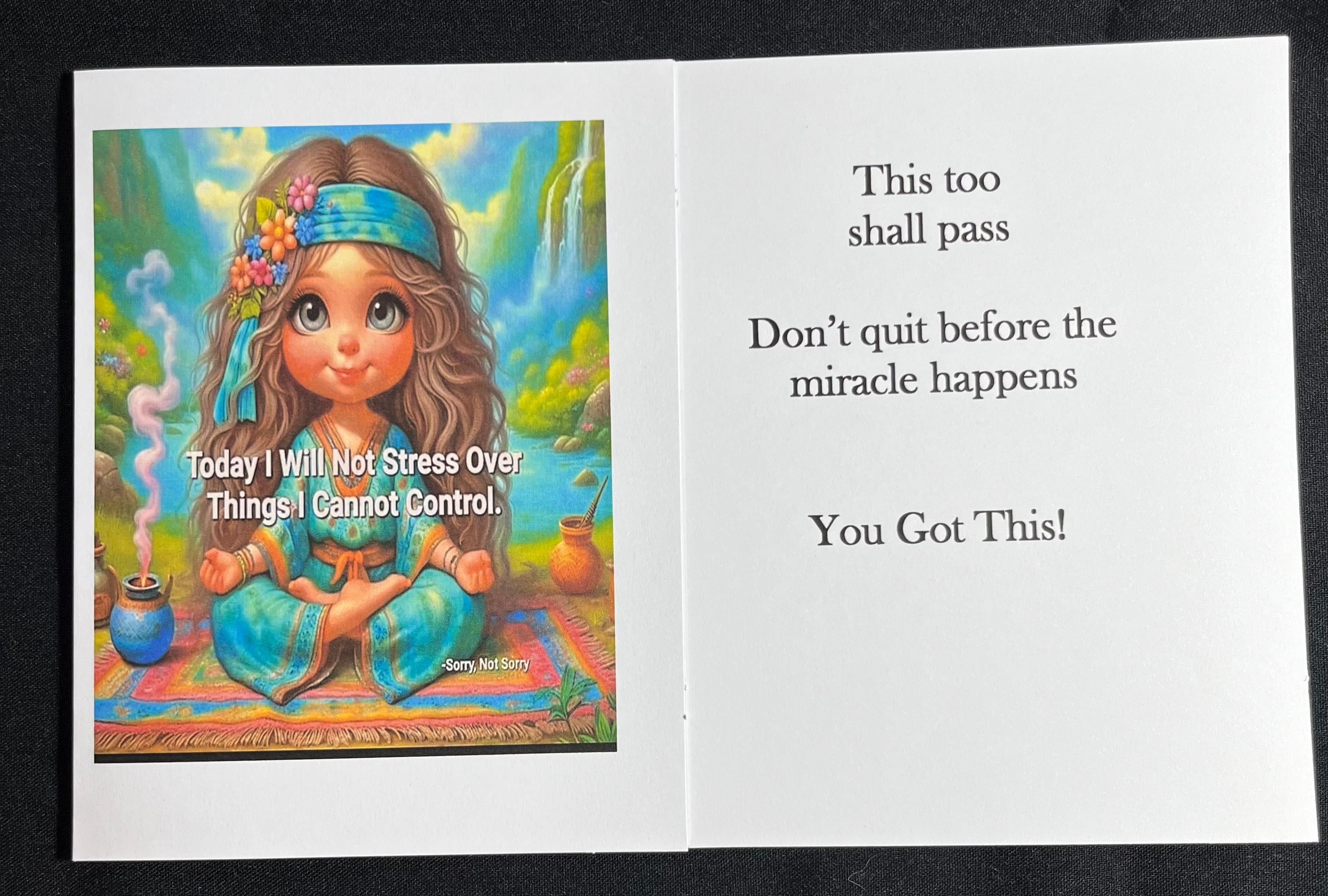 This too shall pass recovery related greeting card