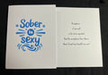 Sober is Sexy sobriety greeting card