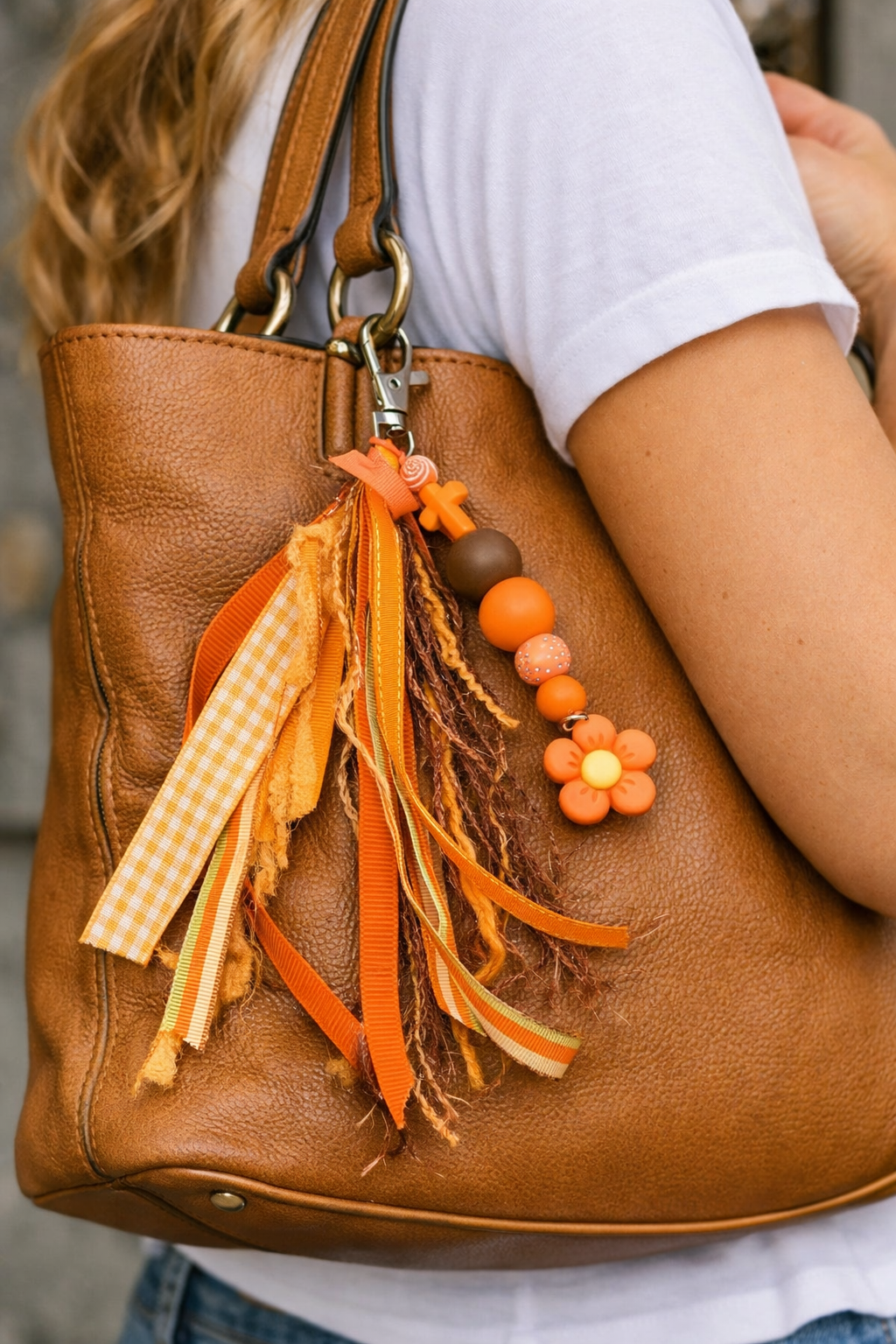 Purse or Bag Charm - Orange