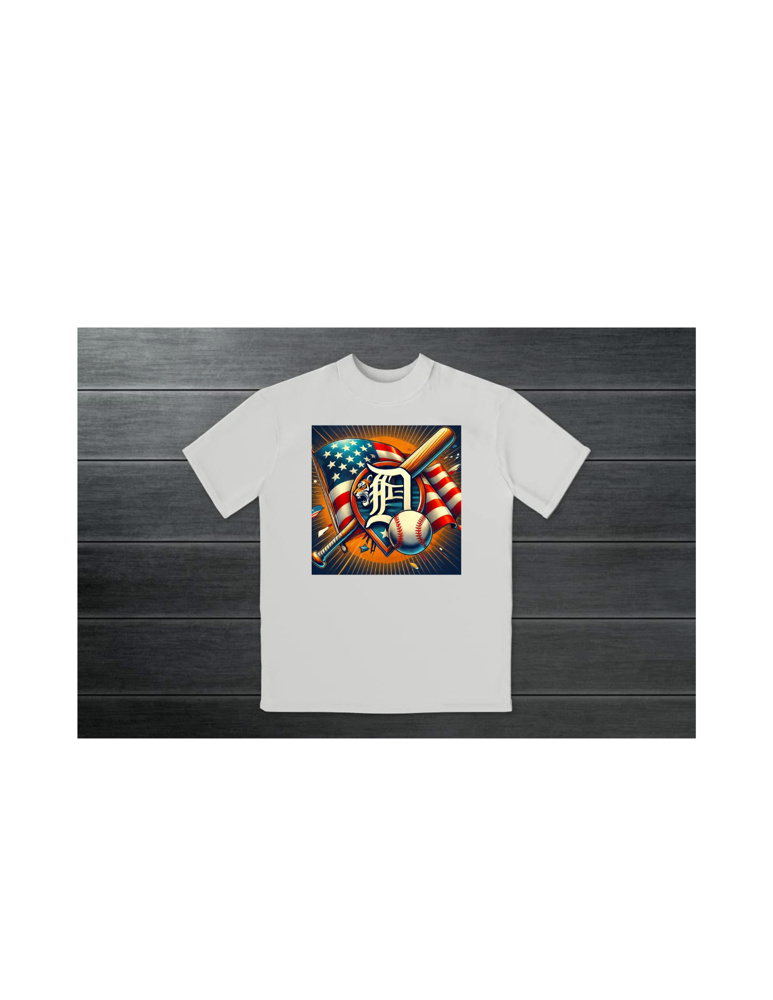 Detroit Tigers Short Sleeved T Shirt unisex